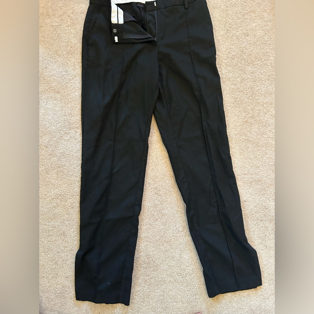 H&M wide black dress pants.